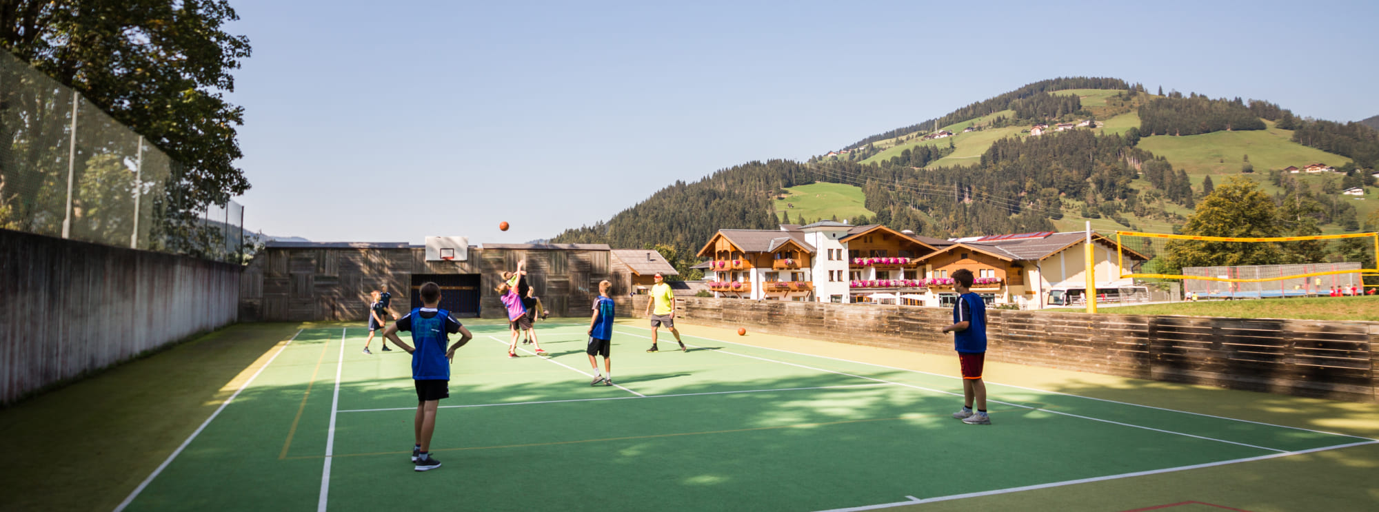 Funcourt - Sportplatz mit Boden im Jugendhotel Markushof in Wagrain